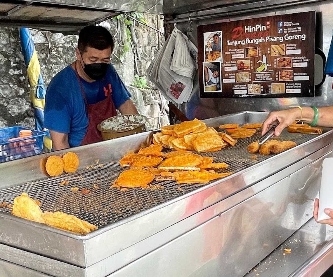 Tanjung Bungah Pisang Goreng, Hawker Stall cuisine at Tanjung Bungah